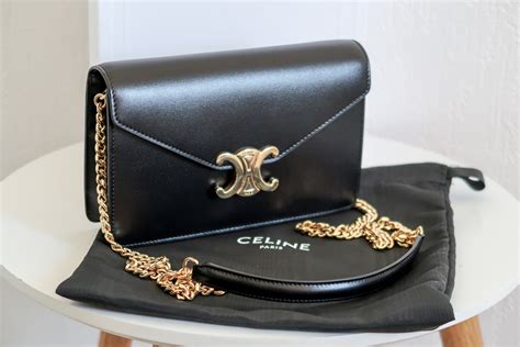 celine pochette en toile triomphe|Celine sentimental triomphe wallet.